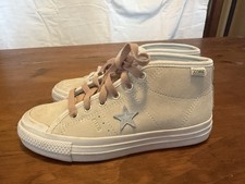 Women  s 5.5 - Converse Alexis Sablone X One Star Pro Mid Top Pale Putty/White