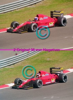 2 Racing Original 35mm Negative F1 Prost Alesi Ferrari 1991 Belgium Formula 1