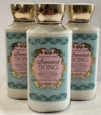 Bath  Body Works Sweetest Song Body Lotion 8 oz Set of 3