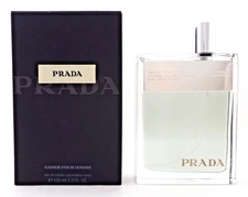 Prada AMBER 3.3 oz. Eau de Toilette Spray for Men New NO CELLOPHANE