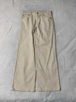 American Eagle Jeans Womens 8 Cream High Rise Stovepipe 31x28.5