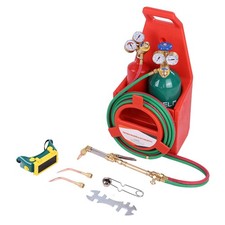 Oxy Acetylene Torch Kit Brass 4L Oxygen Tank Welding Cutting Metal Repair Tool