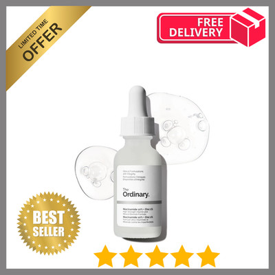 The Ordinary Niacinamide 10% + Zinc 1%, Smoothing Serum for Blemish-Prone Skin