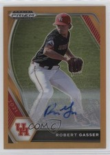2021 Panini Prizm Draft Picks Neon Orange 18/20 Robert Gasser #PDP71 Auto nd3