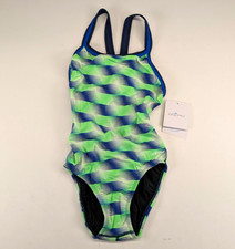 New Dolfin Navy One Piece Swimsuit Size 32 Training Suit USA Made