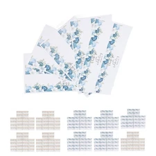 25Pcs Wedding Bottle Wraps Waterproof Paper Durable Flower Pattern Water Bottle