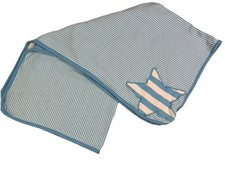 Gymboree Cotton Baby Blanket Blue Stars And Stripes 25  x 30  