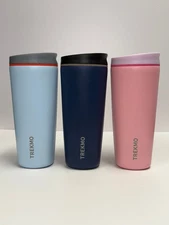 TREKMO 20oz SmoothSip Slider Insulated Stainless Steel Hot and Iced Coffee Trave