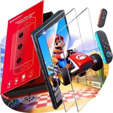 2-Pack for Switch 2 Screen Protector 2025 Verision with Auto Alignment Kit,