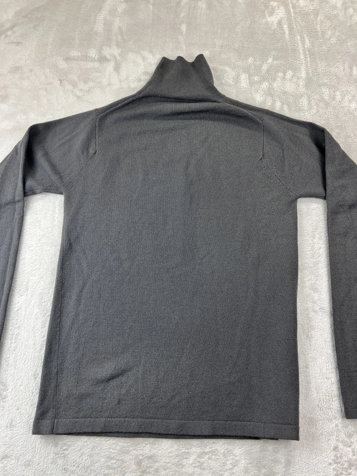 Armani Collezioni Womens Gray Mock Neck Long Sleeve Pullover Sweater Size S - Imagem 2 de 4