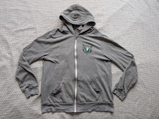 Broadway Video Hoodie Mens Medium Gray Full Zip Sweatshirt SNL 30 Rock NBC NYC