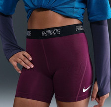 Nike Girl's Kids Burgundy/Black Victory Shorts IB3857-610 Size XL - NWT