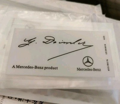 Mercedes-Benz 1295840838 Genuine OEM Label for sale online | eBay