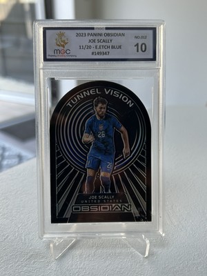2023 Panini Obsidian Joe Scally Tunnel Vision /20 E.Etch Blue MGC 10 GEM MINT