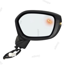 Dexepe Passenger Side Mirror Assembly Compatible with 8 Pin Right, Black