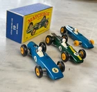 Red No 19 Lotus Racing Cars Lesney w/Box + 2 No.52 BRMs Vtg Toy Matchbox