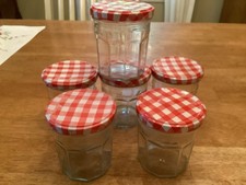 Lot of 6 - Empty Bonne Maman Jelly/Jam Jars - 13 Ounce