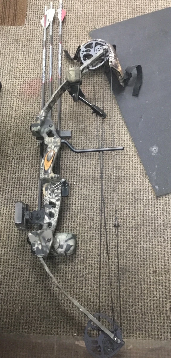 Browning Micro Midas 3 – Arc à Poulies Compact 30lbs, Allonge 25'', Camo/Black, Idéal Jeunes Et Femmes
