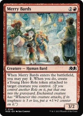 Merry Bards - NM Foil C : Wilds of Eldraine