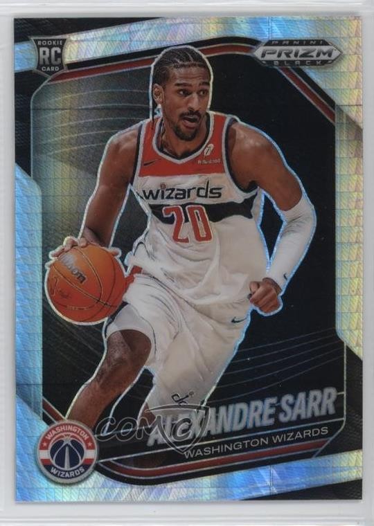 2024-25 Panini Prizm Black Hyper Prizm Alexandre Sarr #46 Rookie RC 1ns3