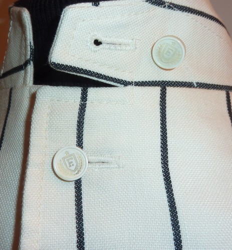 Faconnable Boating Blazer Ivory Black Stripe 42 Rowing Regatta Jacket Sport Coat - Picture 6 of 14