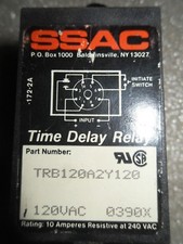 SSAC TRB120A2Y120 120 V AC 120 Sec Time Delay Relay w/ Terminal Bblock
