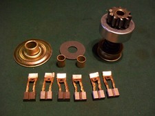 John Deere G Delco Starter 1108919 Straight Spline Drive Brushes Bushings Kit