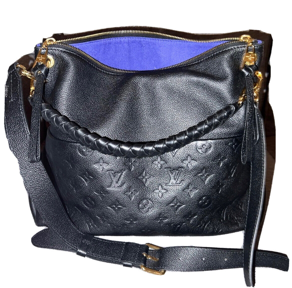 Louis Vuitton Maida Hobo Bag Monogram Empreinte Leather Tourterelle Gray  M45523 33x16x30cm 
