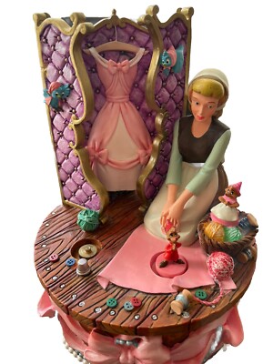 Disney Cinderella Music Box - Pristine Condition Missing Gus Gus See Pics