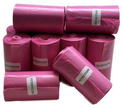 1012 DOG WASTE POOP BAGS 44 REFILL NO-CORE BIODEGRADABLE ROLLS by PetOutSide USA
