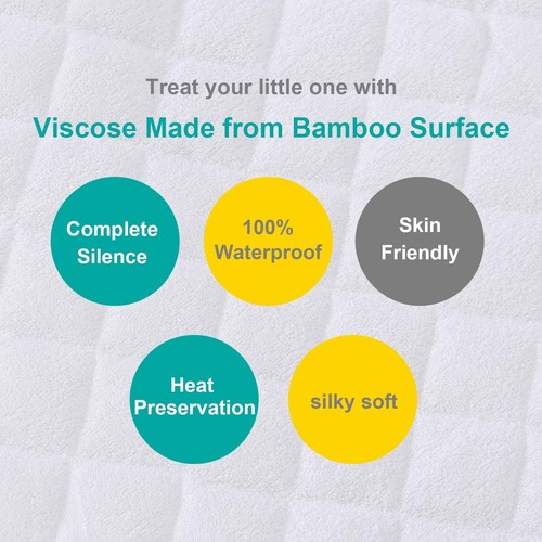 Protector de colchón para moisés, se adapta a moisés UPPAbaby de 13" x 30" y sueño inteligente Snoo - Imagen 3 de 10