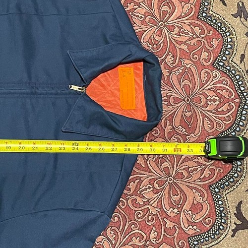 Red Kap Zip up Jacket Uniform Orange lining size XL - Picture 6 of 6