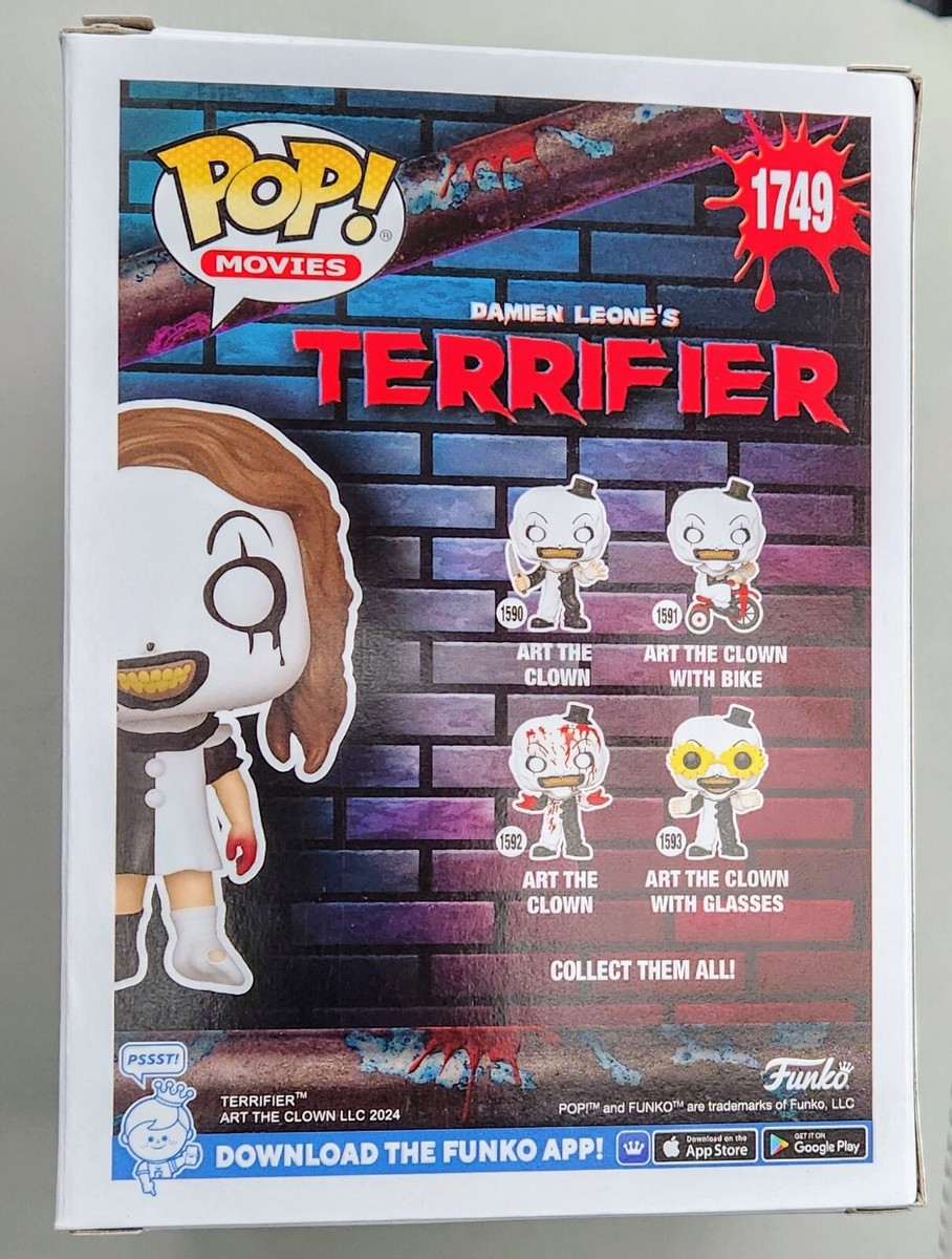 Funko Pop! Terrifier Little Pale Girl #1749 GITD IN HAND WITH