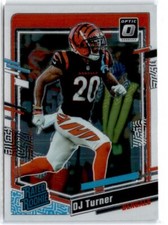 2023 Optic Rated Rookie RC DJ Turner #220 Bengals