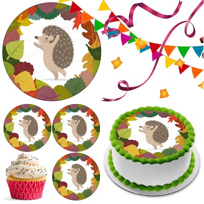 Igel Tier Tortenaufleger Party Deko essbar Geburtstag Feier Cupcake