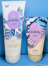 NEW BUTTERFLY 2PC BATH SET Bath Body Works FREE SHIP