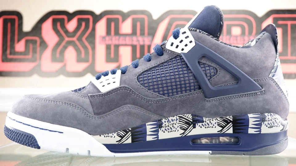 NUEVO Nike Air Jordan 4 Retro Georgetown College 2012 PE Promo MUESTRA Talla 13 Foto 2 de 4