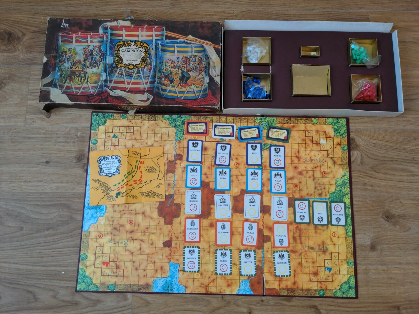 Vintage 1971 Waddingtons “CAMPAIGN” Military Board Game Near Complete -  Free P&P | eBay