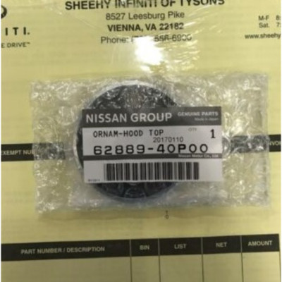 Nissan 90-96 300ZX Fairlady Z Z32 Front Z Emblem Badge Black 62889