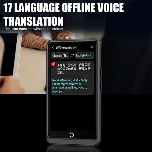 Wifi Smart Real Time Translator 139+ Languages AI Voice Translate Touch Screen - Picture 11 of 14
