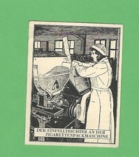 15/831 FOTO DA COLLEZIONE SIGARETTE IMBUTO DI RIEMPIMENTO MACCHINA IMBALLATRICE AUTOMATICA ? TECNICA DONNA