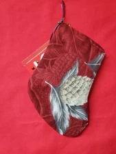 Christmas Stocking Handmade Lined Mini 6" Hawaiian Tropical Gift Card Holder