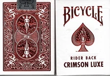 Bicycle Rider Back Crimson Luxe Red by US Playing Card Co.  ONE (1) DECK