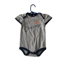 NFL Team Kids Girls Infant Baby Size 6 9 months Chicago Bears 1 pc Bodysuit ruf