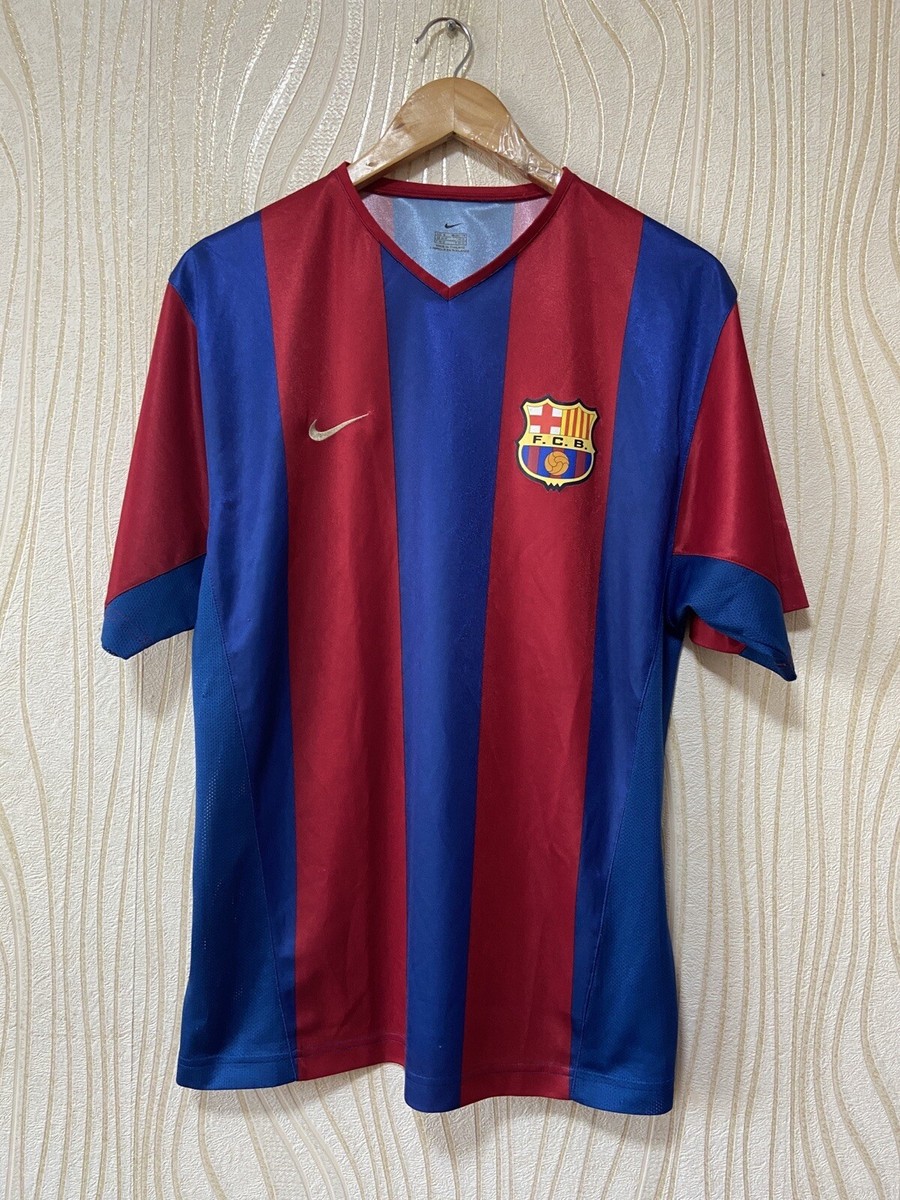 BARCELONA 2003 2004 HOME FOOTBALL SHIRT SOCCER JERSEY NIKE sz M | eBay