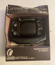 NOS Lenape Carrousel Toothbrush  Tumbler Holder Ceramic Clip-on Wall Mount H