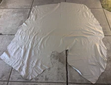 Real Leather Cowhide - Beige - 32+ Sq ft - Upholstery/Crafts 963