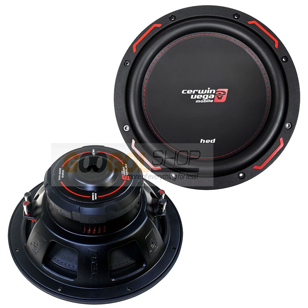 Pair Of Cerwin Vega HED H7124D 12” Subwoofers – Dual 4 Ohm Voice Coils – 2400W Max