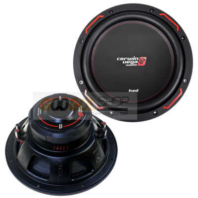 2- 12'' Cerwin Vega HED SERIES 2400WATTS MAX PER PAIR DVC 4ohm  Sub Woofer H7124D