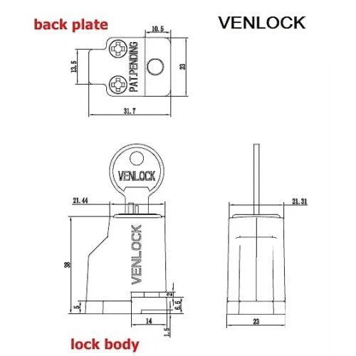 10 x Levcol Aluminium Sliding Window Restrictor Lock LC888 / LCVENLOCK-Free Post Foto 4 de 4